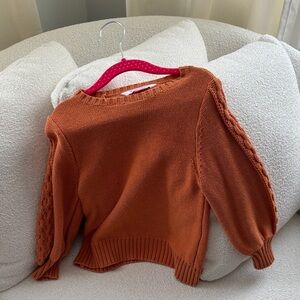 Ruffle Butts Warm Orange Sweater